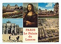 ZM1209 PARIS LE PALAIS DU LOUVRE 4 VEDUTE GIOCONDA 1975 VIAGGIATA